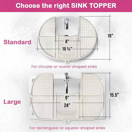 Bathroom Sink Cover for Counter Space (Standard / Lavender)