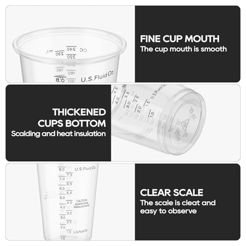 Plastic Measuring Cups 8OZ (8oz-200pack)