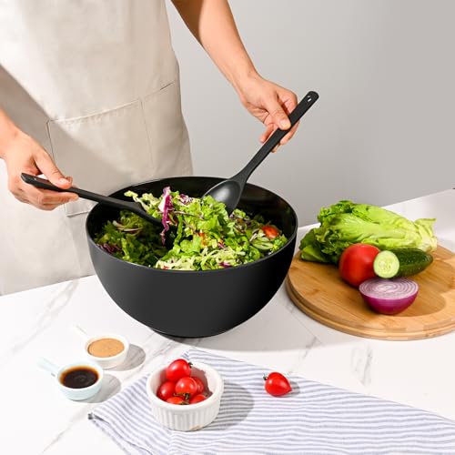 Salad Bowl with Lid (12inch / Black)