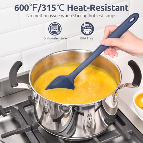 14" Long Silicone Spoonula (Midnight Blue / 14 in (spoon spatula))