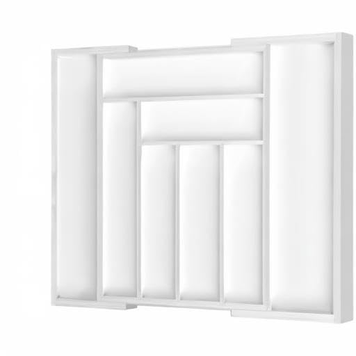 Bamboo Expandable Drawer Organizer for Utensils Holder (White / Large)