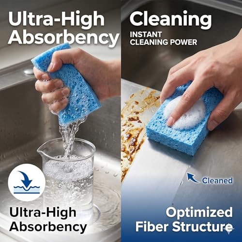 36 Pk Pop Up Compressed Cellulose Kitchen Sponges