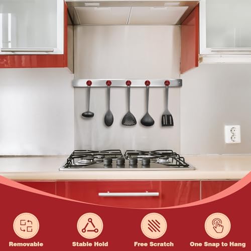 Magnetic Hooks Steel Tube Design for Cruise (Red / 80lb Magnetic Hooks)