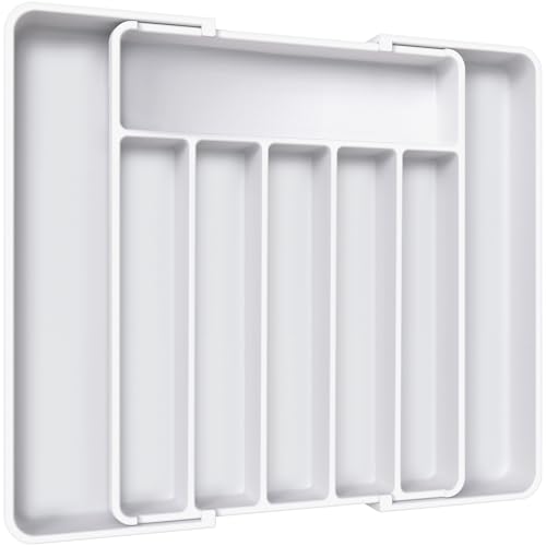 Silverware Drawer Organizer (Large / White)