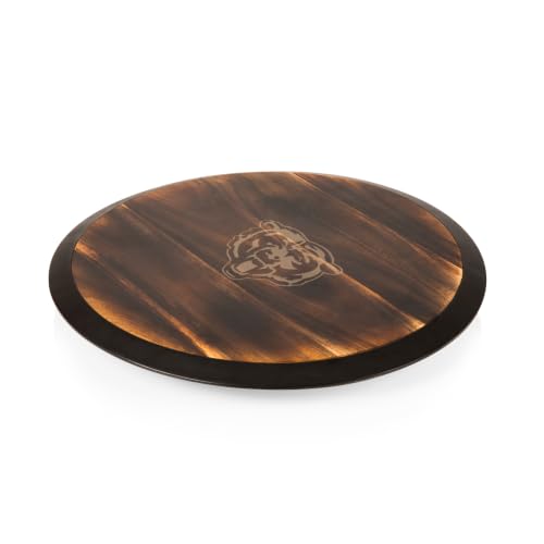 NFL Chicago Bears Lazy Susan Serving Tray (One Size / Fire Acacia Wood)