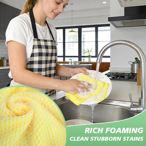 Dish Cloth for Washing Dishes Kitchen Washcloth Cleaning Cloth (Assorted Color / 12inchx12inch 10pack)
