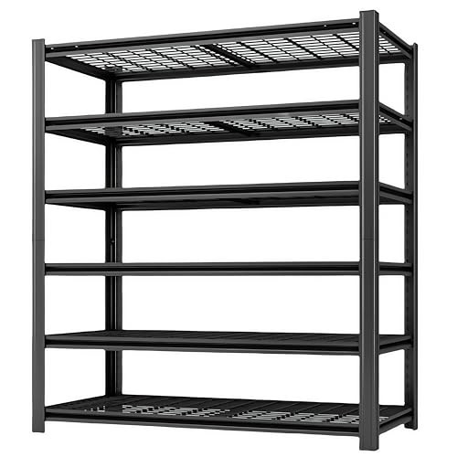 6 Tier Heavy Duty Garage Shelving (6T 55" W x 24" D x 84" H)