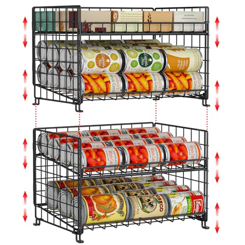 2 Pack Stackable Rack Organizer (2 Tier-2 Pack)