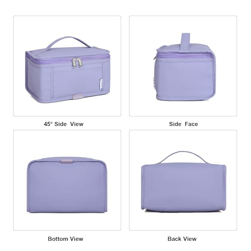 NOL Small Lunch Bag Mini Lunch Box Insulated Lunch Bag for Men (Light Purple / Medium(5 Liters))