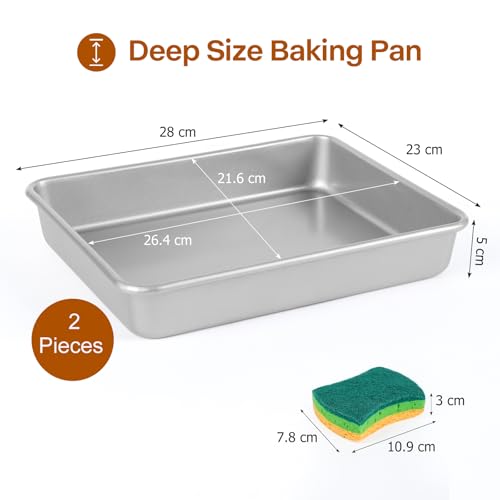 9x11 Baking Pan (Silver / 11 x 9 x 2 inch)