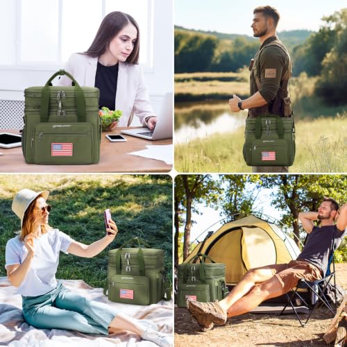 23L Insulated Lunch Box (G.Army Green with DIY Hook-and-Loop)