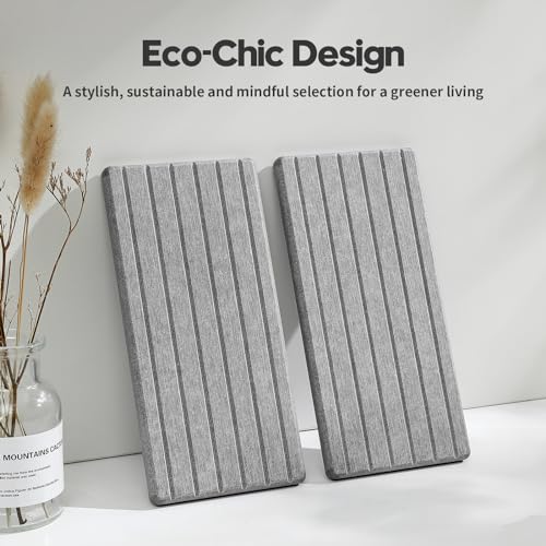 2PCS Instant Dry Diatomite Stone Counter Makeup Tray Organizer (Light Gray / 8"x 3.8")