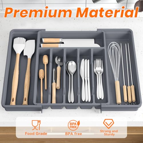 Large Silverware Organizer (Gray)