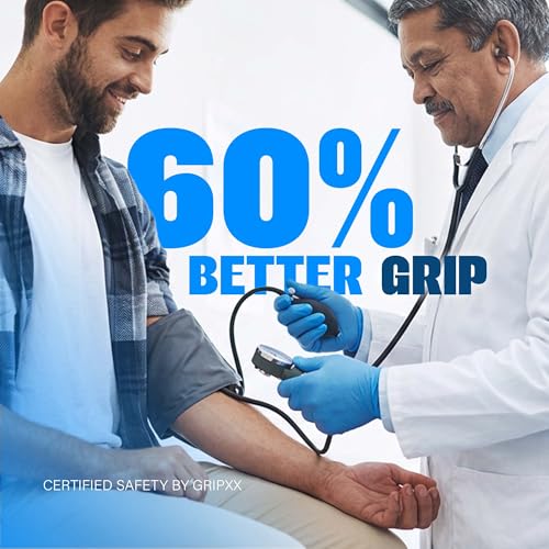 Heavy Duty 6 Mil Blue Nitrile Gloves Disposable Latex & Powder Free (200 Count / Small)