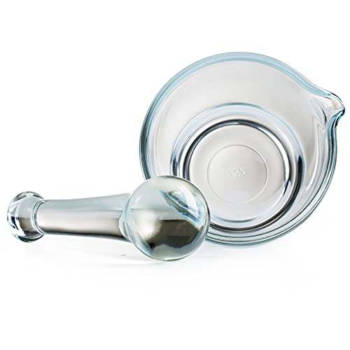8oz Glass Mortar and Pestle Bowl (8lz)