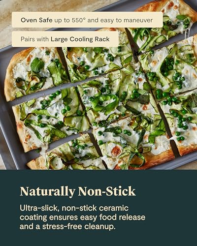 Non Stick Ceramic (Gray / Large 18" x 13")