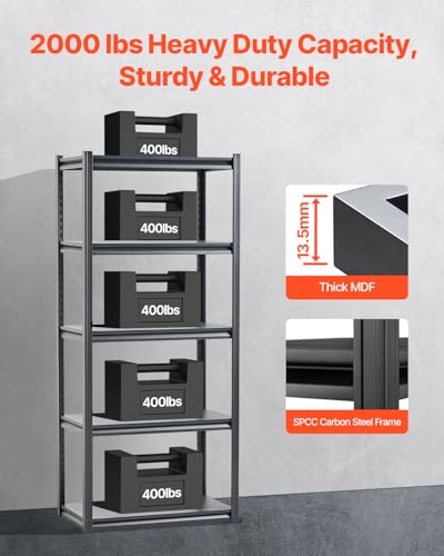 Storage Shelves (18" D x 32" W x 72" H)