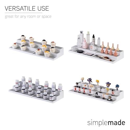 3 Tier Spice Rack Organizer (Set of 2 / Expandable White)
