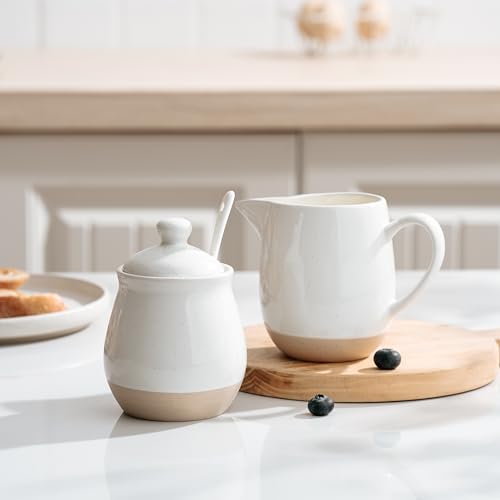 10oz Sugar Bowl & 13oz Creamer Set (Cream & Sugar Set / White)