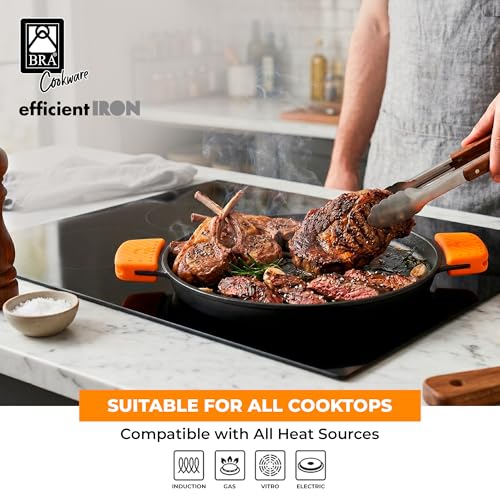 COOKWARE Efficient Iron Round Smooth Grill (Round Grid)
