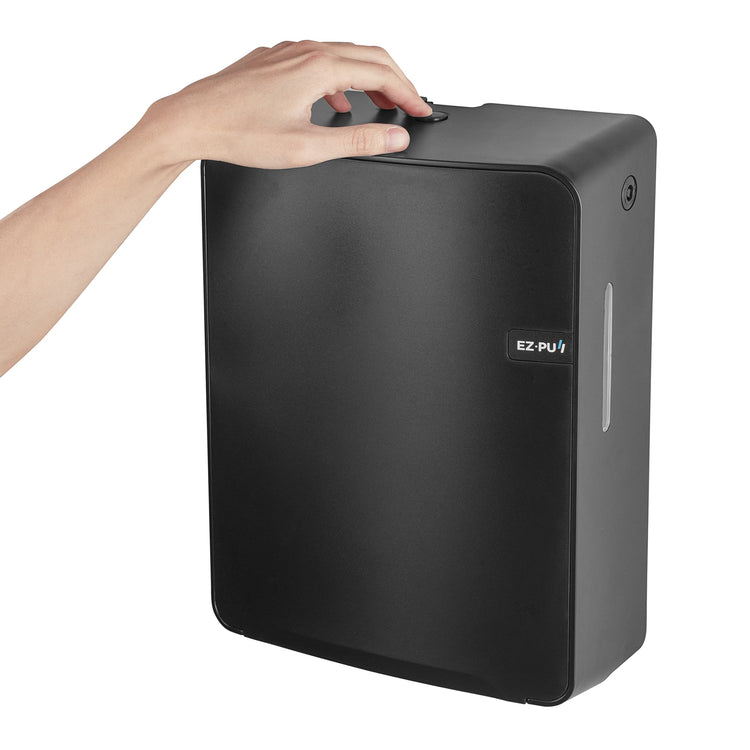 EZbrnd Wall Mount MULTIFOLD Paper Towel Dispenser for Kitchen (Standard Black)