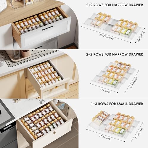 Spice Drawer Organizer (8 Pcs x 13 inch Width)
