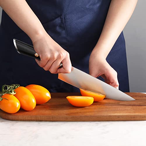 ELBERT Series German Steel Forged Knife Block Sets (10-Piece / Black)