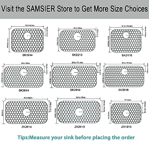 Silicone Kitchen Sink Protectors Mats (Gray)
