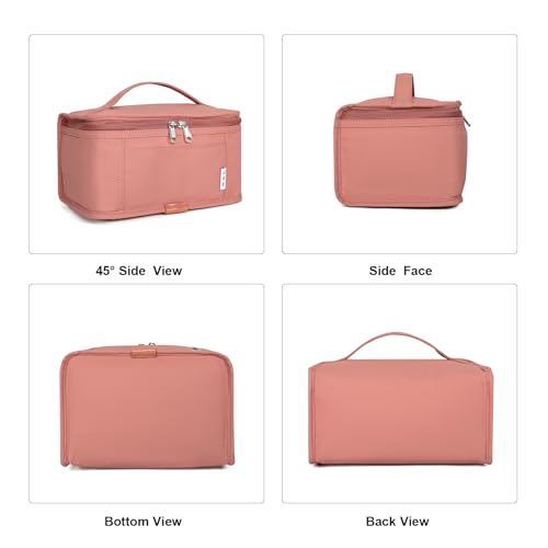NOL Small Lunch Bag Mini Lunch Box Insulated Lunch Bag for Men (Dark pink / Medium(5 Liters))