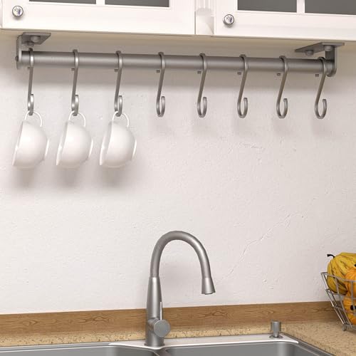 Kitchen Utensil Holder Hanger (Silver)