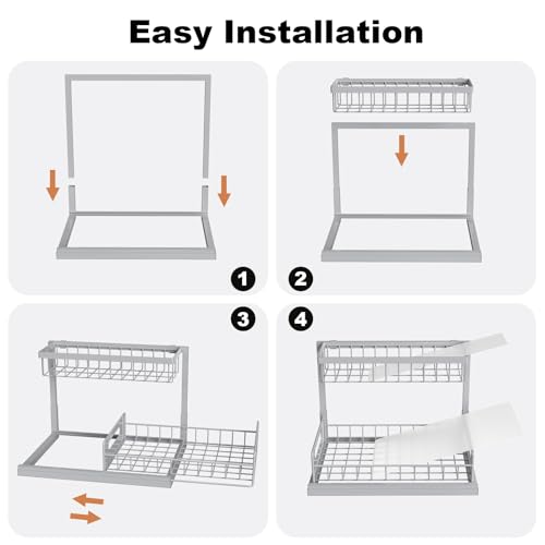 Under Sink Organizer (Grey / 2 Pack)