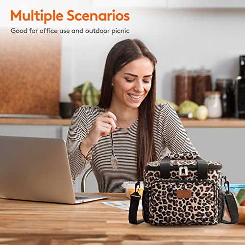 Insulated Lunch Box for Men (Leopard / Medium(9L))