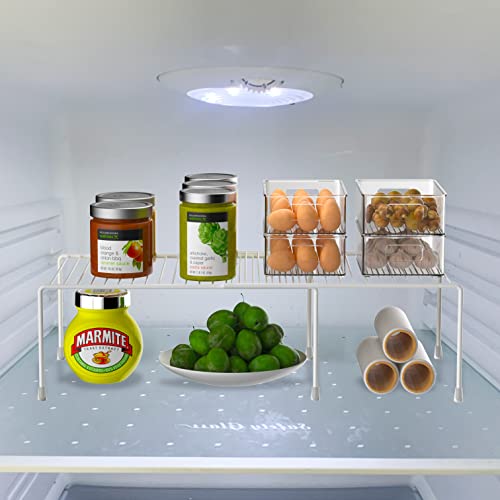 Cabinet Storage Shelf Rack (White)