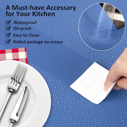 Silicone Mats for Kitchen Counter (78.7"L x 15.7"W / Light Blue)