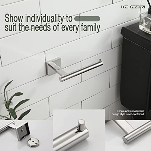 Toilet Paper Holder for Bathroom Toilet Roll Holder Hold Mega Rolls Polished Chrome Stainless Steel B2005CH (Polished Chrome / Horizontal)