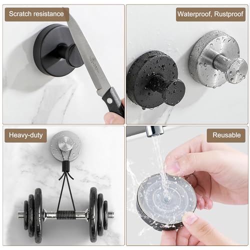 Suction Cup Hooks for Shower (Nickel)