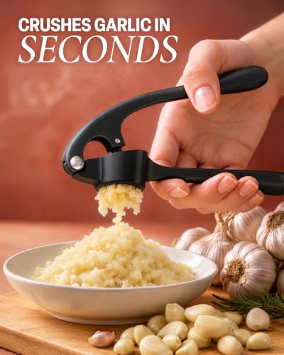 Premium Garlic Press Set (Large | Black)