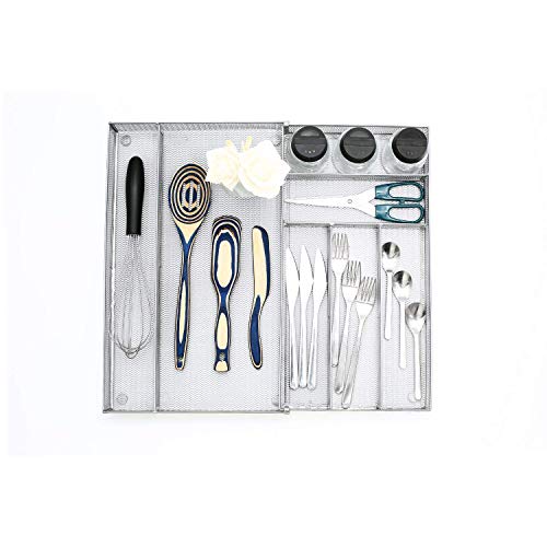 Utensil Drawer Organizer (Silver)