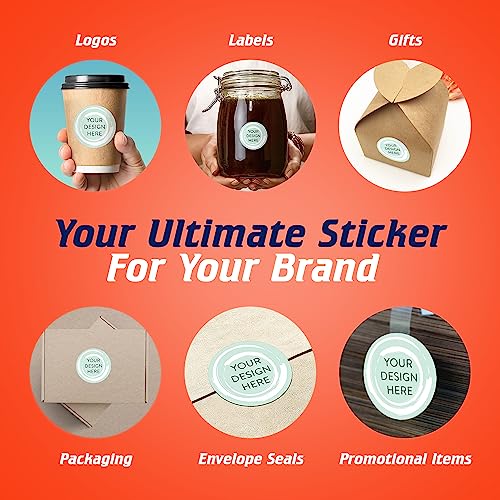 100 Custom Vinyl Stickers (Mint / 1.5x1.5)