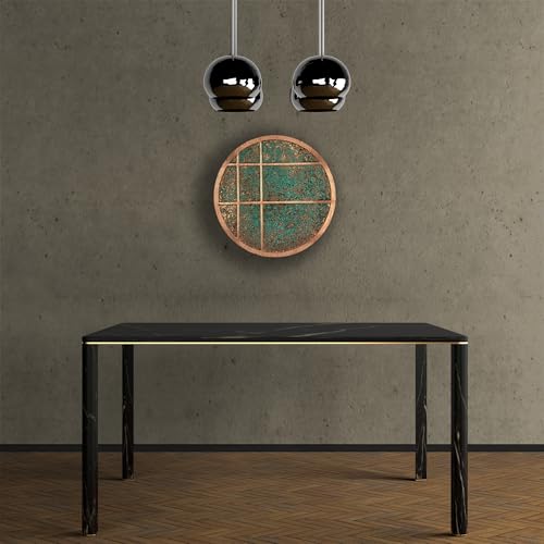 Handmade Wall Hanging Patina Art (patina / 17.7 inch)