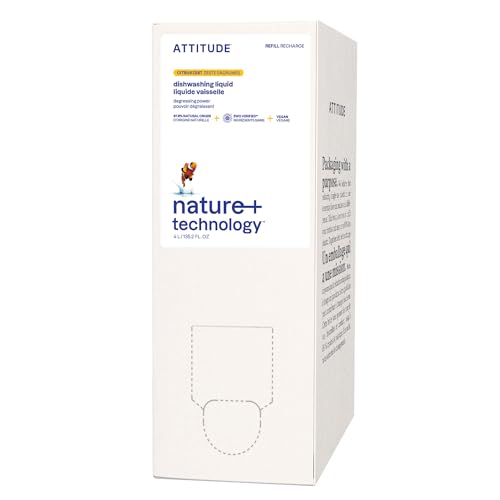 ATTITUDE Dish Soap Refill (135.3 Fl Oz (Pack of 1))