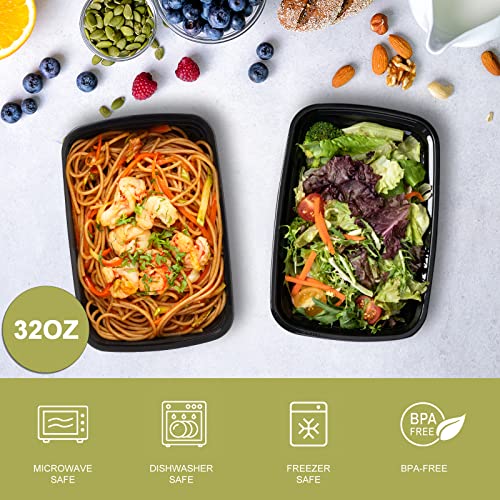 15 Pack Meal Prep Containers 32oz