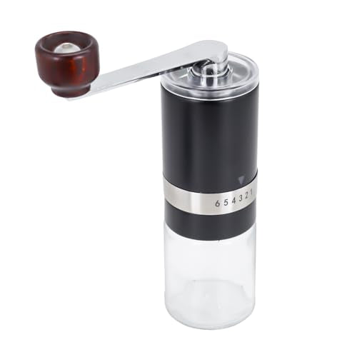 Pour Over Coffee Maker Set with Dripper Stand Coffee Filters Paper Coffee Grinder Gift for Coffee Lovers (Black/tan)