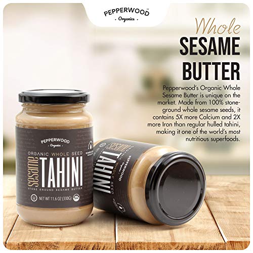 Organic Whole Sesame Tahini Paste (11.6 Ounce (Pack of 2))