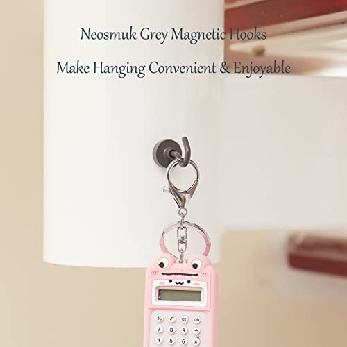Magnetic Hooks (Gray / 0.67 inches)