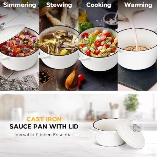 1QT Sauce Pan (White / 1 Quarts)