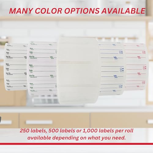 2x1 Dissolvable Food Labels (Red / 1000)