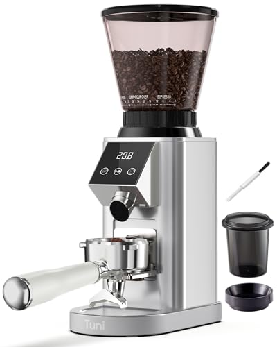 G1 Conical Burr Coffee Grinder with 48 Grind Settings (Silver)