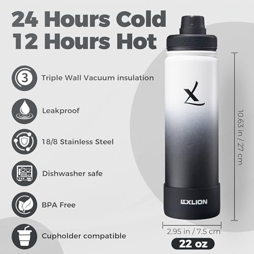Tea Infuser Water Bottle 22 Oz (Day&Night / 22 Ounces)