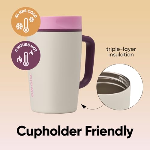 SmoothSip Slider Stainless Steel Insulated Travel Mug with Handle (With Handle / 12 Ounces / Daybreak)